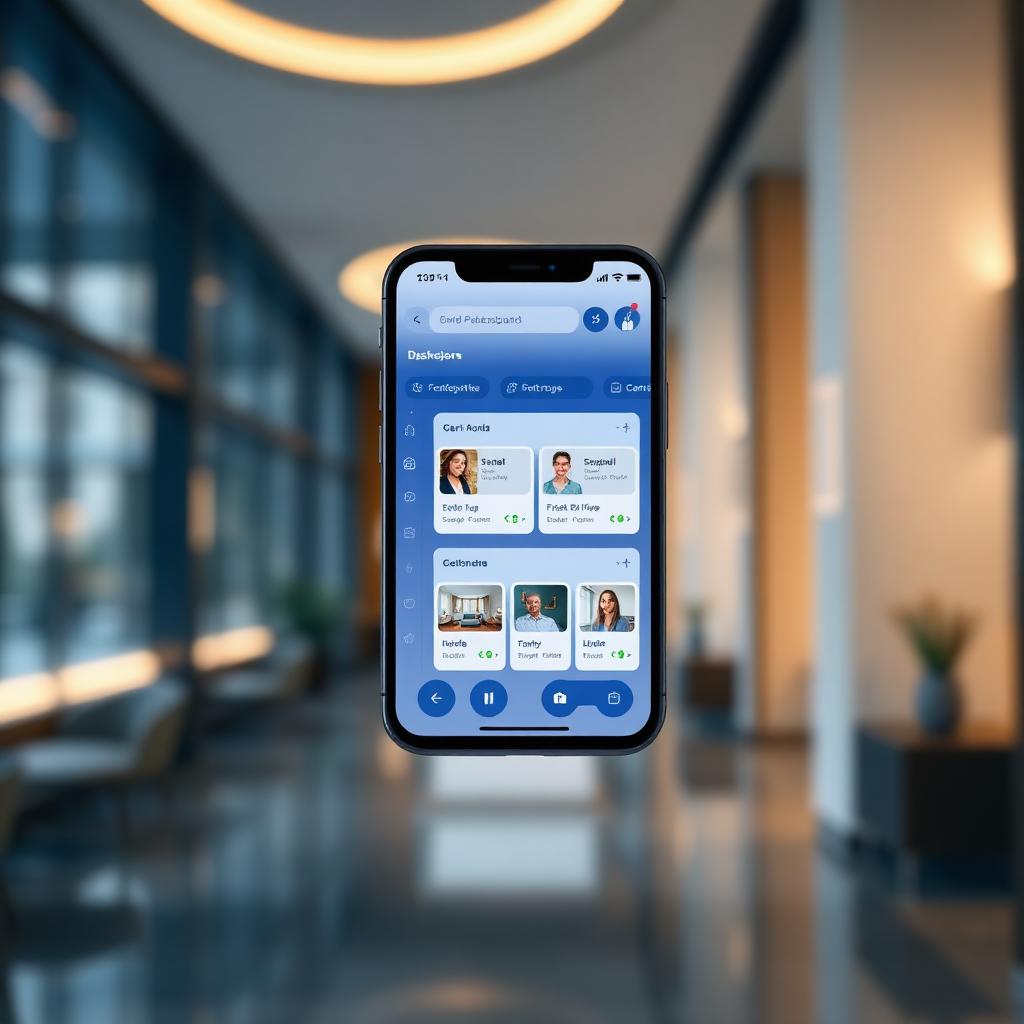 Aplikasi HotelOS di smartphone